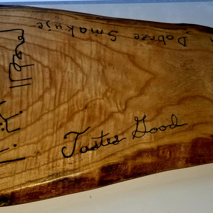 'Tastes Good' Personalized Family Heirloom Wood Board Serving Tray