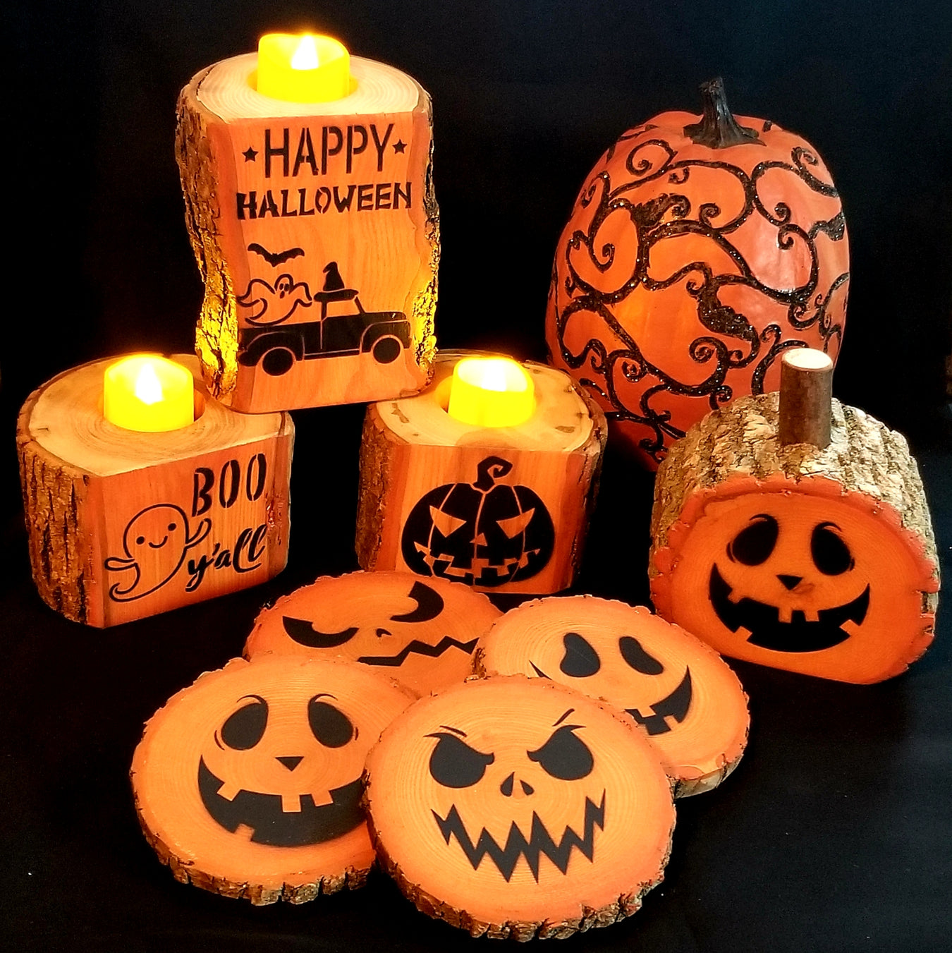 Fall & Halloween Wood Decor