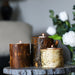 Assorted Rustic Wood Log Candle Holder Set