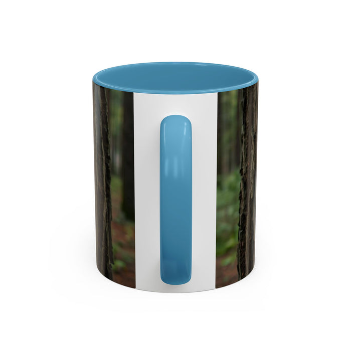 Personalized Tree Heart Engraved Wood Grain Mug with Custom Couples Initials | Rustic Wood Gifts | Anniversary Gift | Accent Coffee Mug 11oz