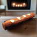 Barkless Wood Branch Candle Holder