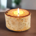 Birch Wood Tealight Candle Holder