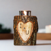 Custom Etched Initials Wood Heart Tealight or Votive Candle Holder | Personalize Any Initials Burned In Wood