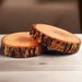 Jumbo Sized Natural Tree Wood Coasters with Bark (2-Pack)