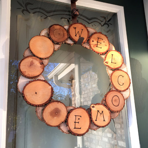 Large Wood Coaster Wreath