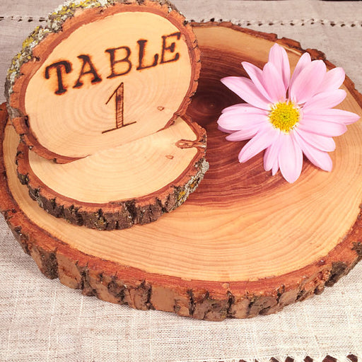 Personalized Natural Wood Table Piece