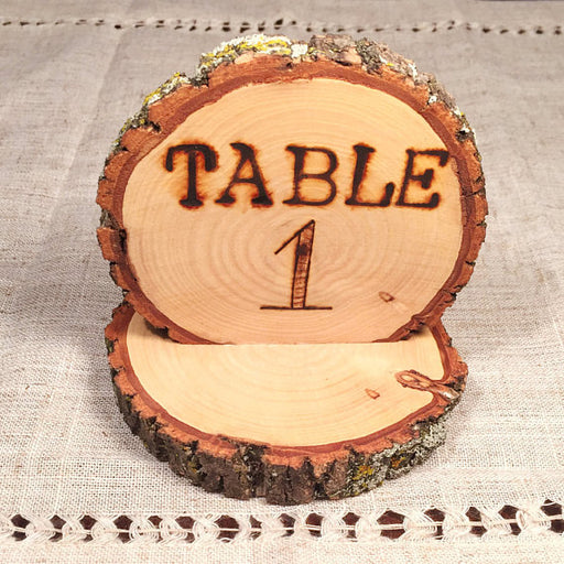 Personalized Natural Wood Table Piece