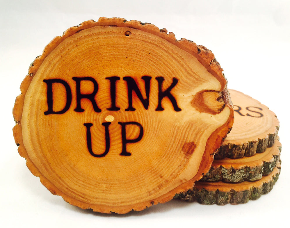 Wood Drink Coasters Tree Wood Creations Wood ManMadeWoods