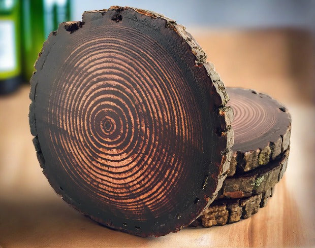 Dark Stain Wood Coasters